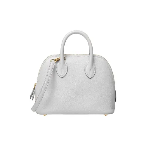 HERMES Bolide Evercolor Телячья кожа Сумка для боулинга Сумка через плечо Сумка Мини Женская 01 BLANC Чисто белый