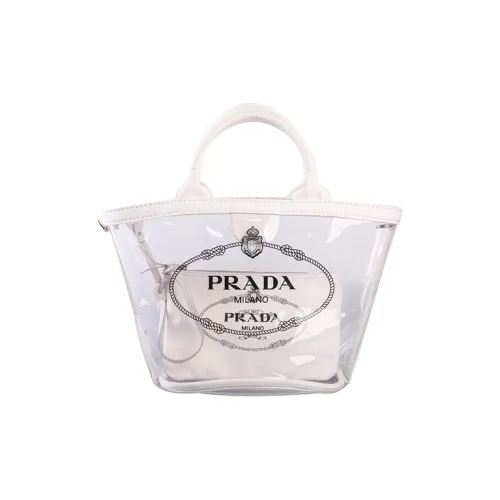 PRADA PVC Canvas Сумка через плечо Женская Белая