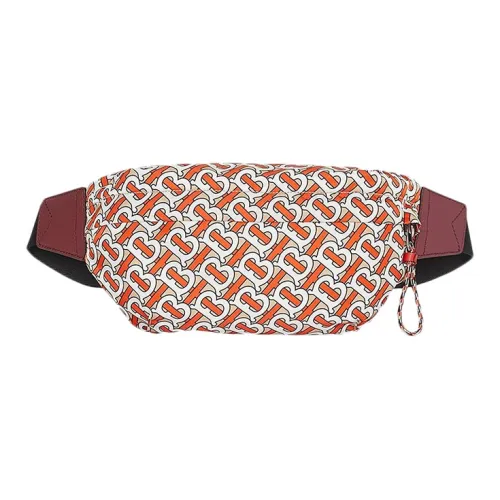 Burberry Canvas Leather Crossbody Bag Sling Bag Waist Bag Medium Unisex Red Брэнди Burberry Холст Кожа Сумка через плечо Слинг-сумка Сумка на пояс Средний Унисекс Красный