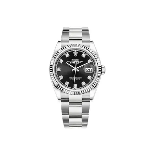 ROLEX Автоматический Механический Movement Женские часы Log Series Черные