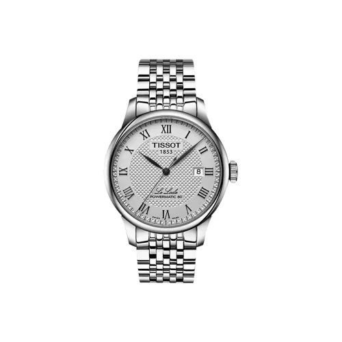 TISSOT Автоматический Механический Механизм Мужские Часы Le Locle Collection 39,3 мм Серебряные