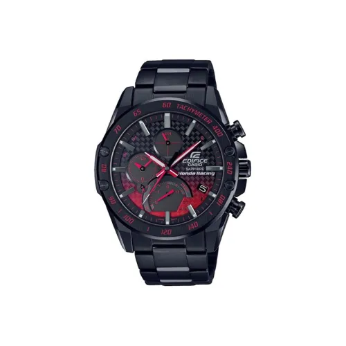 CASIO EDIFICE Collection Солнечный кварцевый механизм нержавеющая сталь ремешок часы для мужчин черный циферблат EQB 1000HR 1AER