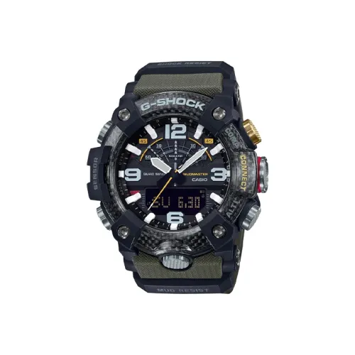 CASIO G Shock Кварцевый механизм Смольный ремешок Часы Мужские Черный циферблат GGB100 1A3