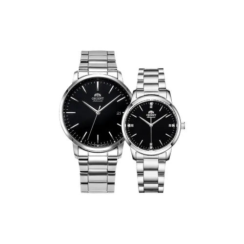 ORIENT Автоматический Механический Механизм Нержавеющая Сталь Ремешок Часы 32 мм Унисекс Черный Циферблат RA AC0E01B NB0101