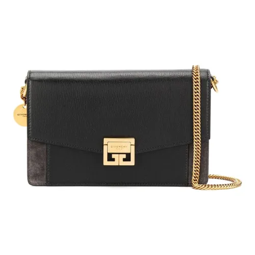 GIVENCHY Козья кожа с телячьей кожей сумка-конверт сумка через плечо мини женская черная
