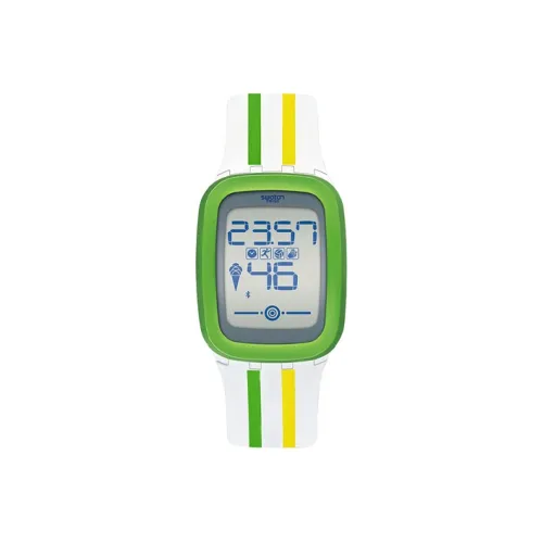 SWATCH TouchZeroOne Collection Кварцевый механизм Унисекс Часы 52,6*39*11,9 мм Серый циферблат Пластиковый корпус Часы Силиконовый ремешок