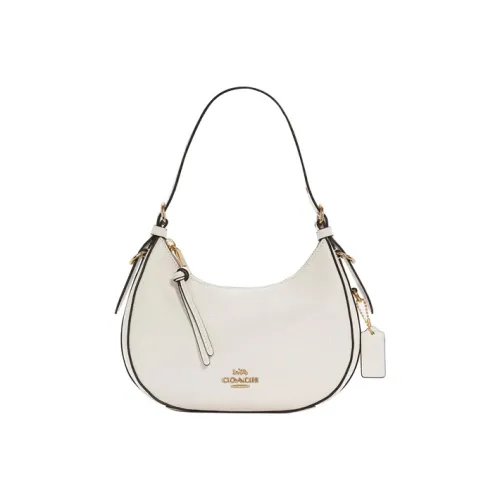 COACH Kleo Кожа Плечевая Сумка Переносная Сумка через плечо Женская Белая