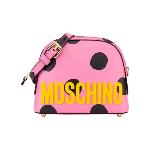 MOSCHINO Сумка через плечо из коровьей кожи женская розовый и желтый