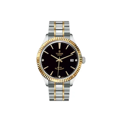 TUDOR Wind Style Collection Автоматический Механический Механизм Мужские Часы Часы 41 мм Черный Циферблат Стальные Часы