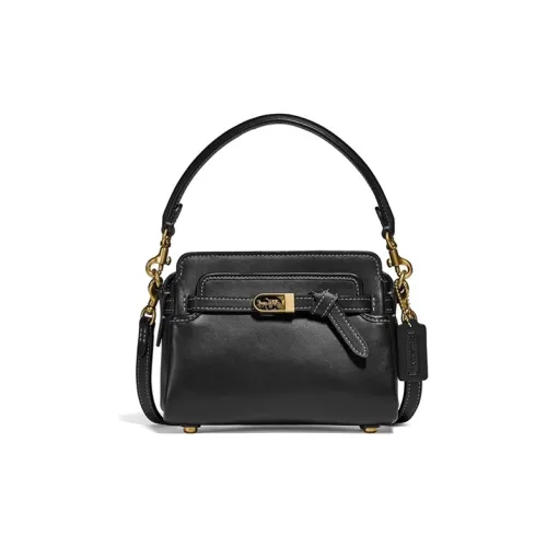 COACH Tate Кожа Сумка Сумка через плечо Сумка через плечо Маленькая Женская Черная