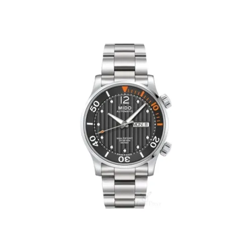 Mido Helm Автоматический Механический Часы Мужские 42 мм Серый Циферблат Корпус из Нержавеющей Стали Ремешок из Нержавеющей Стали