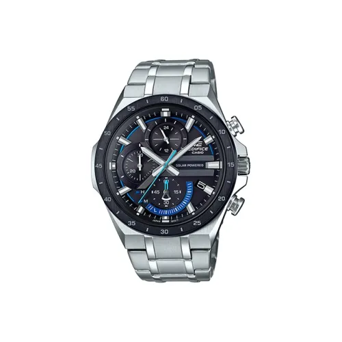 CASIO EDIFICE Кварцевый механизм нержавеющая сталь ремешок мужские часы черный циферблат