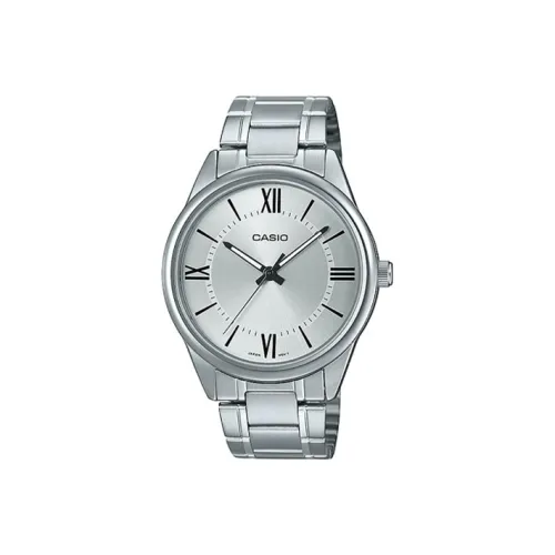 CASIO Standard Series Кварцевый механизм нержавеющая сталь ремешок мужские часы серебристый циферблат MTP V005D 7B5