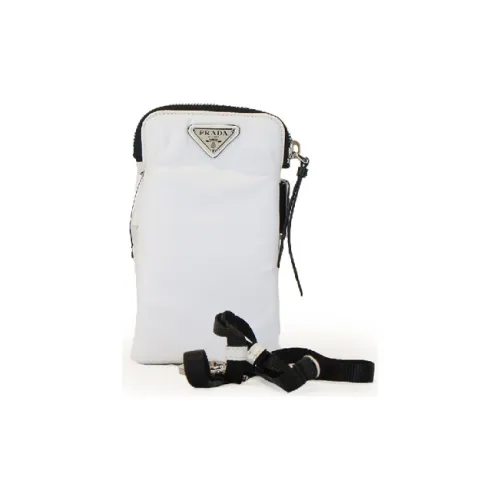 PRADA Чехол для телефона из нейлона унисекс белый
