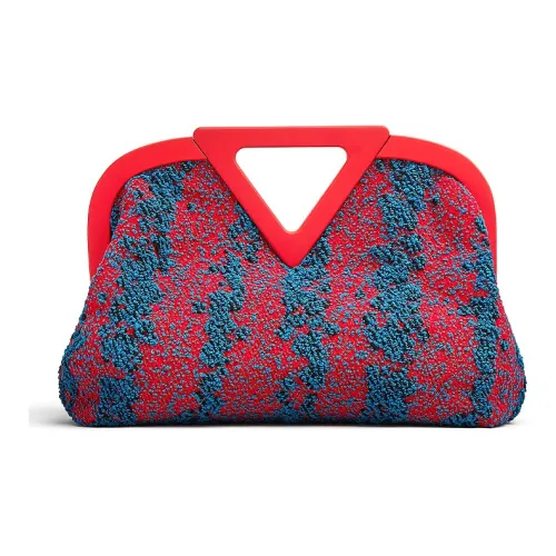 Bottega Veneta Хлопковая ткань Сумка через плечо Женская Красная Синяя