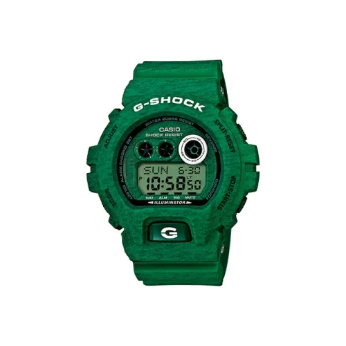 CASIO G Shock Theme Series Кварцевый механизм Смольный ремешок Часы Мужские Зеленый циферблат