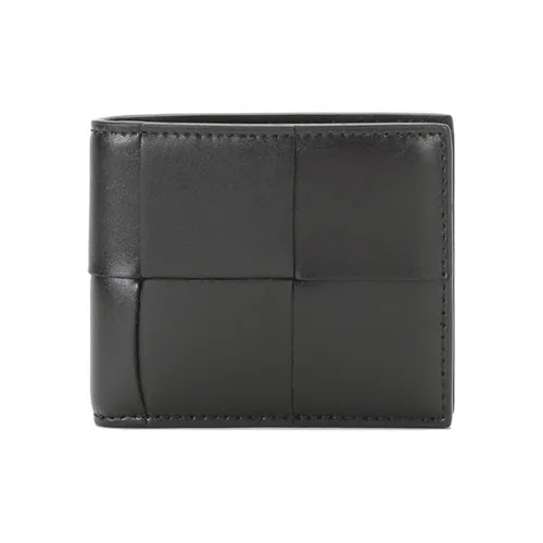 Bottega Veneta Коровья кожа Укороченный Money Clip Кошелек Держатель для карт Мужской Черный