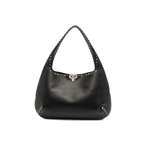 Valentino Сумка через плечо из коровьей кожи женская черная