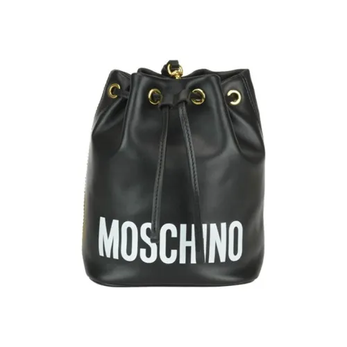 MOSCHINO Сумка-ведро из кожи сумка через плечо женская черная