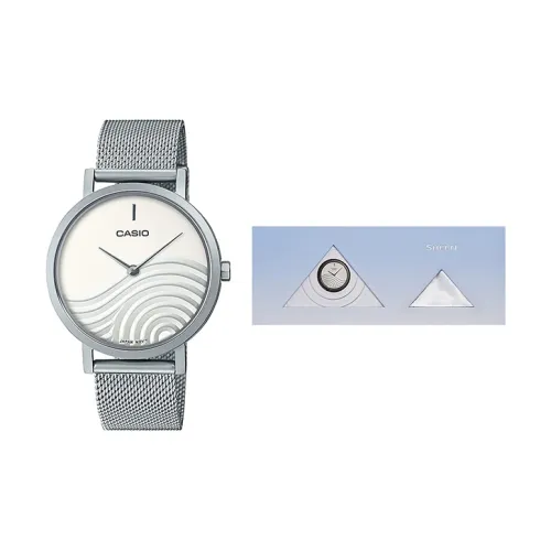 CASIO LINEAGE Japan Culture Box Gold Foil Collection Кварцевый механизм Часы Мужские Белый циферблат MTP C120M 7AUPFKD