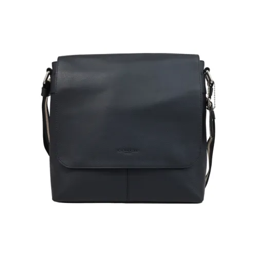 COACH Charles Кожа Ноутбук Сумка Briefcase Сумка через плечо Сумка на плечо Большой Мужской Темно-синий