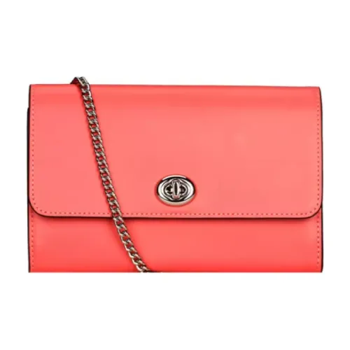 COACH Marlow кожа сумка через плечо маленькая женская персиково-розовая