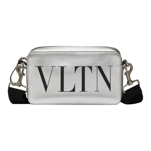 Valentino Коровья кожа Ручная сумка через плечо Стандартная Мужская Серебряная Черная