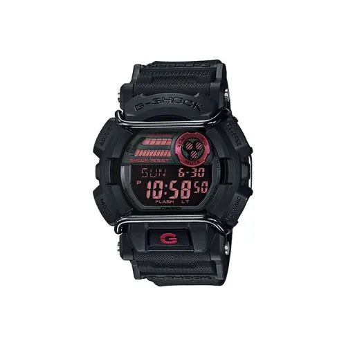 CASIO G Shock Collection Кварцевый механизм Смола Ремешок Часы 55*49,7 мм Мужские часы Черный циферблат GD 400 1