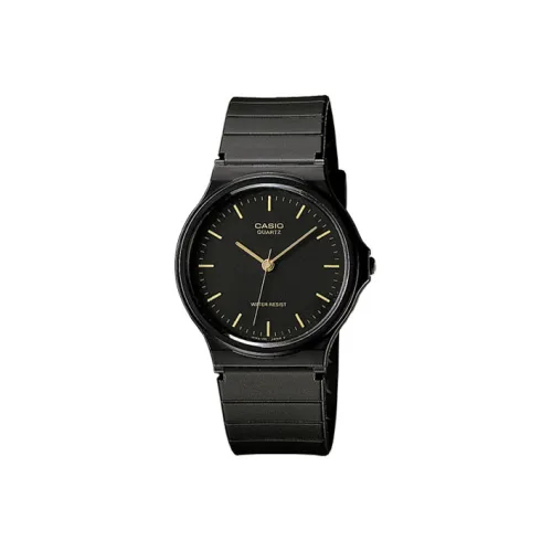 CASIO Vintage Collection Disc Кварцевый механизм Смольный ремешок Часы Женские часы Черный циферблат