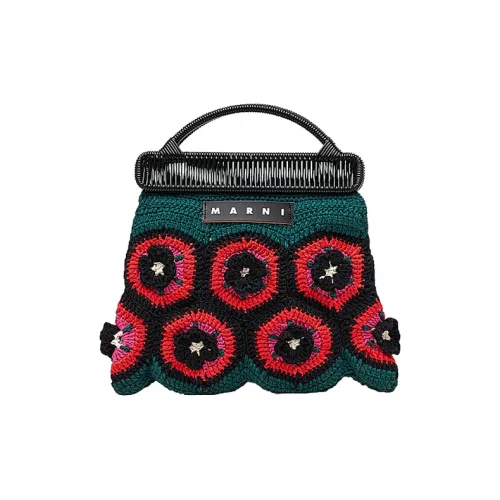 MARNI Cotton Сумка Стандартная Женская Зеленая Красная Черная Многоцветная
