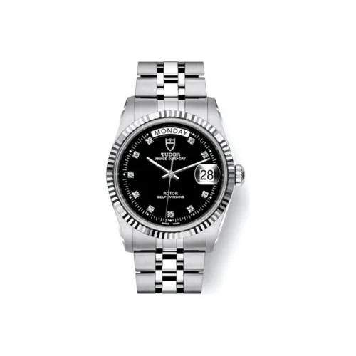 TUDOR Автоматический Механический Механизм Мужские Часы Prince and Princess Collection 36 мм Черные