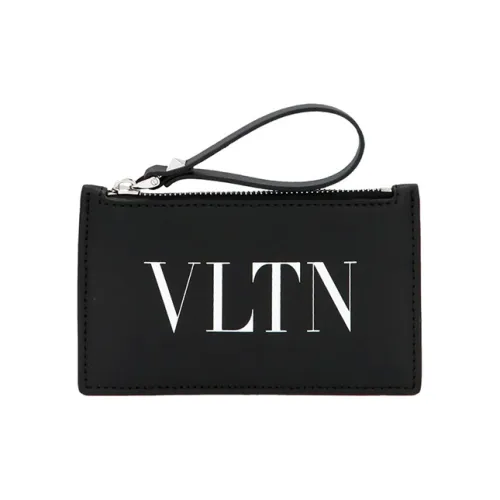 Valentino Кожа Клатч Держатель для карт Мужской Черный