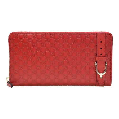 GUCCI Кошелек из коровьей кожи женский красный