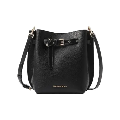 MICHAEL KORS Эмилия Коровья кожа Сумка через плечо Маленькая Женская Чисто черная