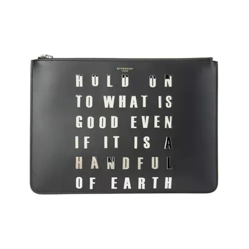 Givenchy Клатч из коровьей кожи унисекс черный