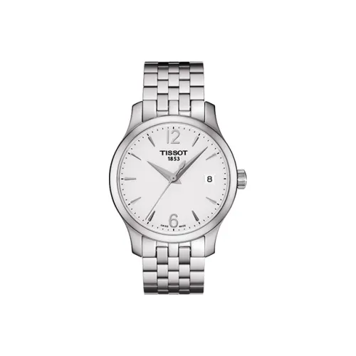 TISSOT Junya Collection Кварцевый механизм Женские часы 33 мм Белый циферблат Корпус из нержавеющей стали Ремешок из нержавеющей стали