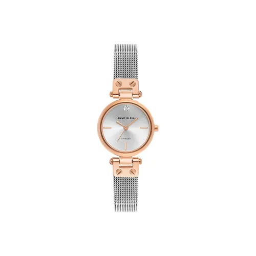 ANNE KLEIN Simple Classic Collection Women's Watch Кварцевый механизм Сплав Ремешок Серебристый Циферблат AK 3003SVRT