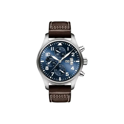 IWC Автоматический Механический Часы Мужской Pilot Collection 43 мм Синий