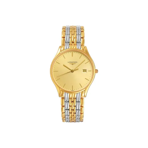 LONGINES Quartz Механизм Женские Часы Lvya Collection 35 мм Золото