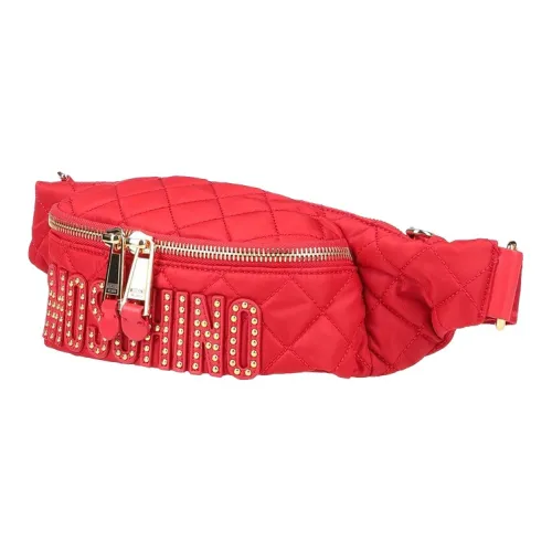 MOSCHINO Ткань Sling Сумка Сумка через плечо Бананка Женская Красная