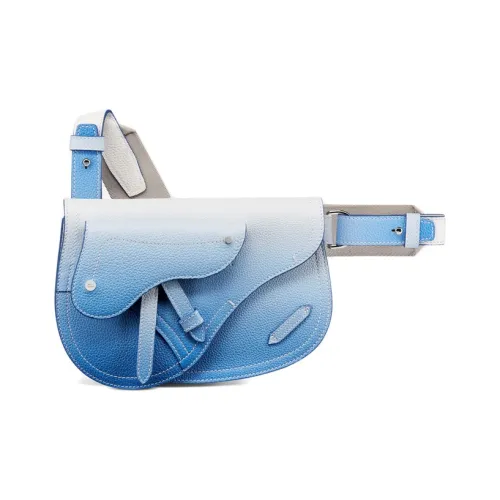 DIOR Сумка Saddle из коровьей кожи сумка через плечо клатч мужской синий