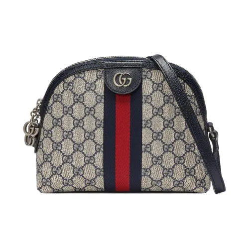 Gucci Canvas с кожаными вставками купольная сумка сумка через плечо маленькая женская