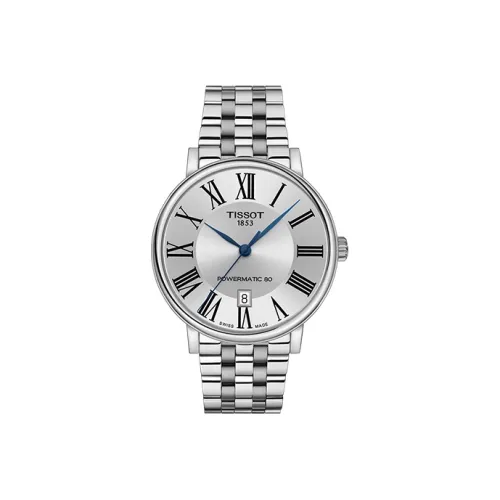 TISSOT Автоматический Механический Механизм Мужские Часы Carson Elite Series 40 мм Серебряные