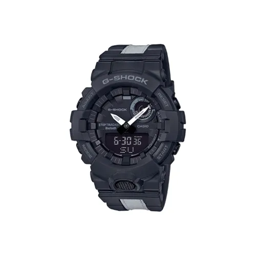 CASIO G Squad Series Кварцевый механизм Смольный ремешок Часы Мужские Черный циферблат GBA 800LU 1A