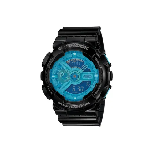 CASIO г SHOCK Collection YOUTH Collection Кварцевый механизм Смола Ремешок Часы Женские Синий Циферблат GA 110B 1A2PR