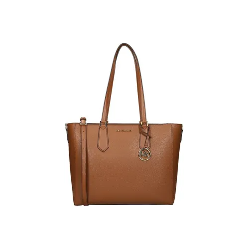 MICHAEL KORS MICHAEL KORS Коллекция сумок Kimberly Коровья кожа Плечевая сумка Сумка Большая Женская Карамельно-коричневая