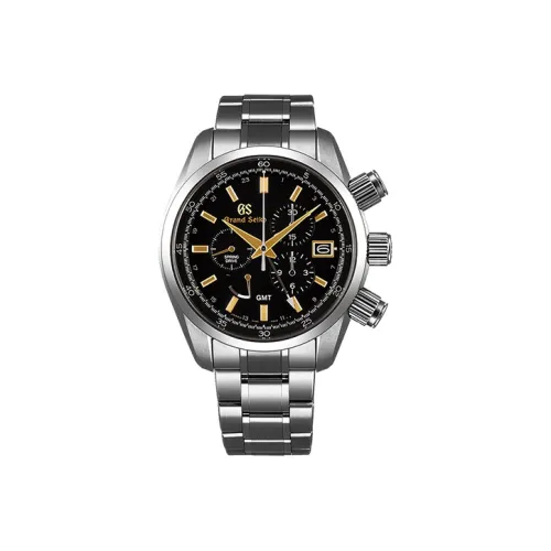 GRAND SEIKO Sport Series Автоматический Ручной Механический Механизм Титан Ремешок Часы Мужские Черный Циферблат