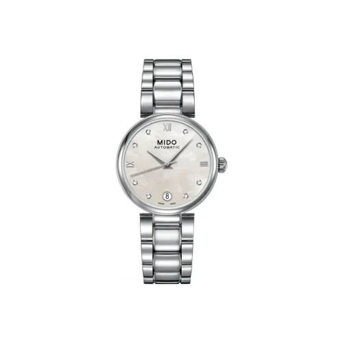 MIDO Baroncelli Collection Автоматический Механический Механизм Женские Часы 33 мм Серебристый Циферблат