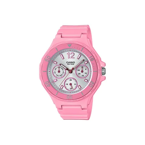 CASIO YOUTH Collection Disc Многофункциональный Показатель Кварцевый Механизм Смольный Ремешок Часы Женские Часы Серебристый Циферблат