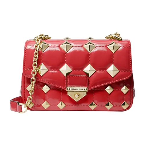 MICHAEL KORS Soho Искусственная кожа Конверт Сумка через плечо Маленькая Женская Красная